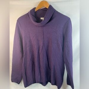 Calvin Klein cowl neck sweater. A beautiful rich purple and so so soft! Size L
